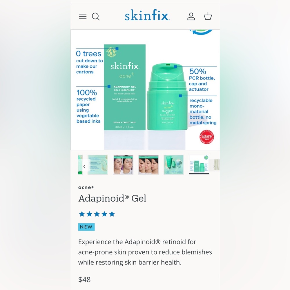 Brand new Skin Fix Adapinoid® Gel